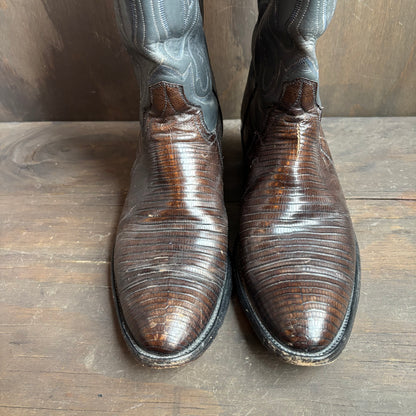 Custom Two-Tone Reptile Foot Boot