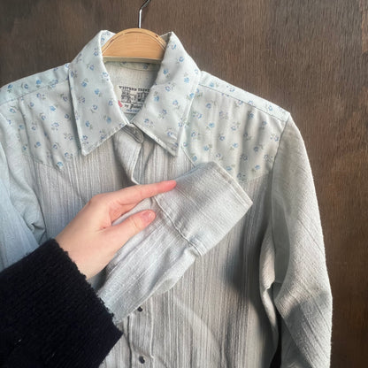Panhandle Slim Light Blue Western Shirt