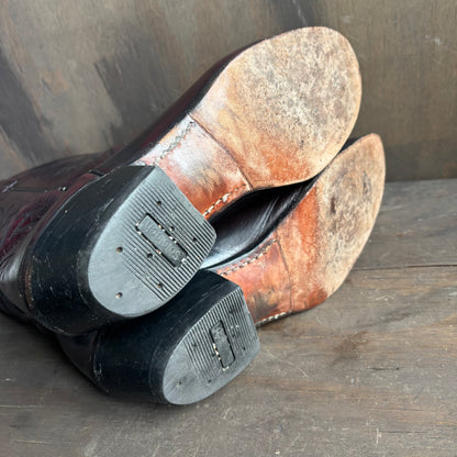 ACME Burgundy Leather Boots