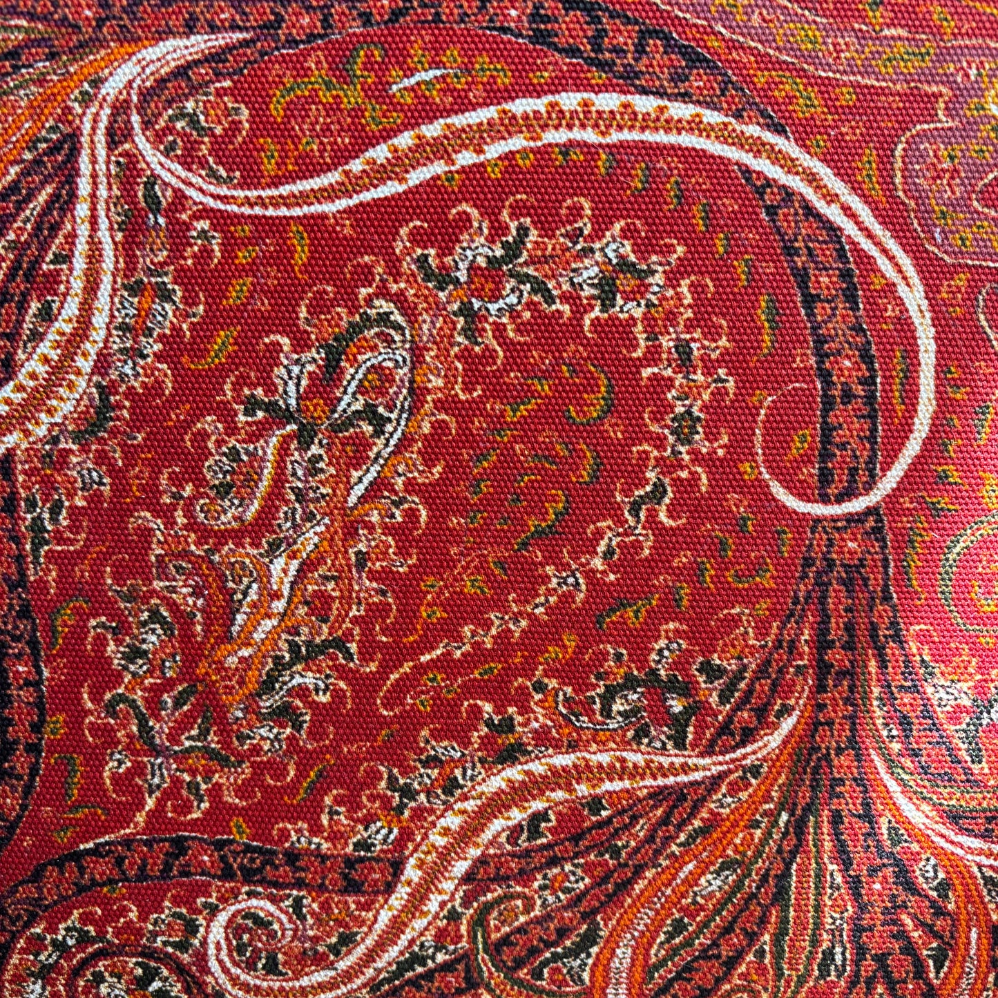 Red Paisley MET Tote Bag