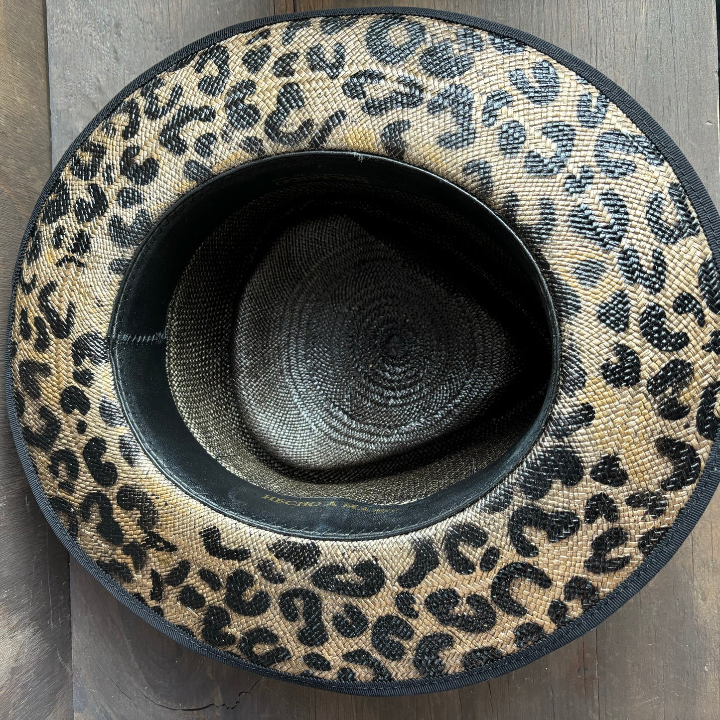 Custom Black Panama Hat