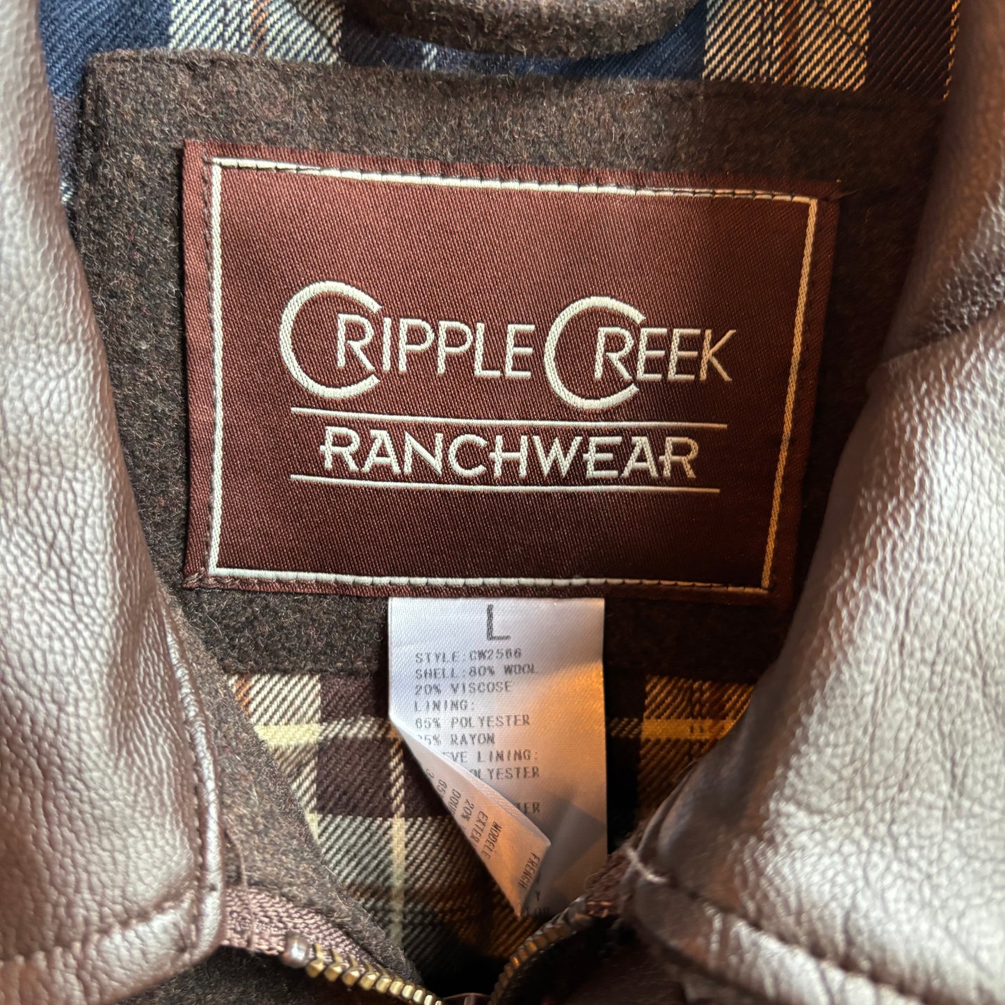 Cripple Creek Brown Bomber Jacket