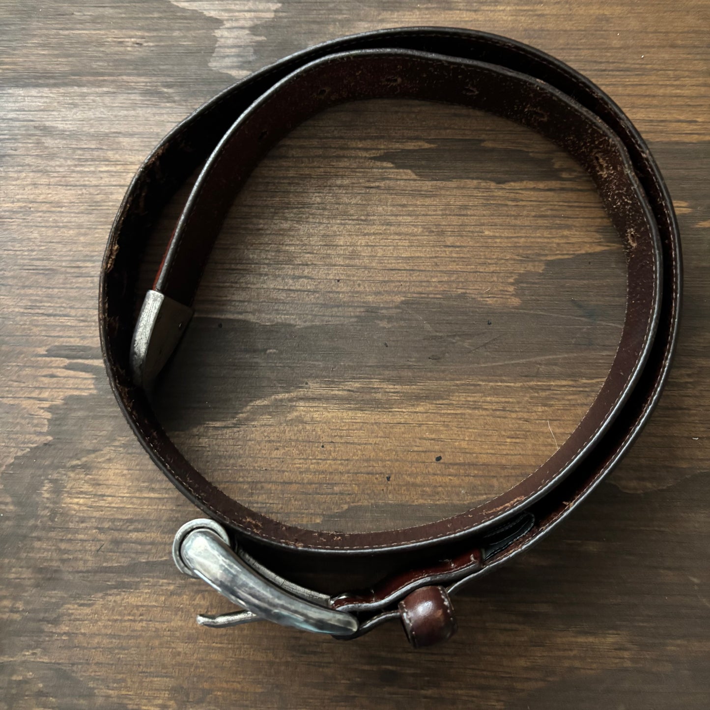 Vintage Brighton Brown Leather Belt