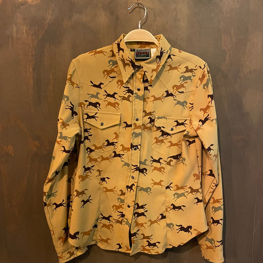 Vintage studio west pearl snap