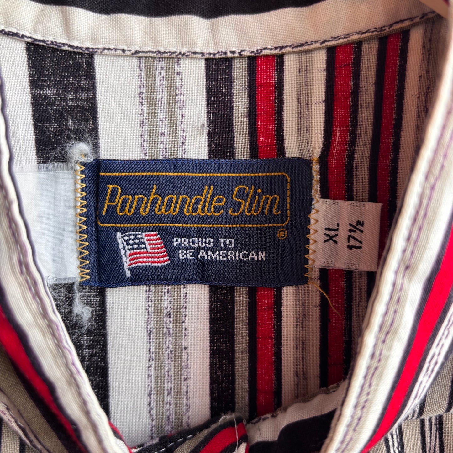 Vintage Panhandle Slim Striped Button Up
