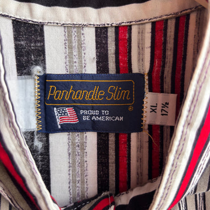 Vintage Panhandle Slim Striped Button Up