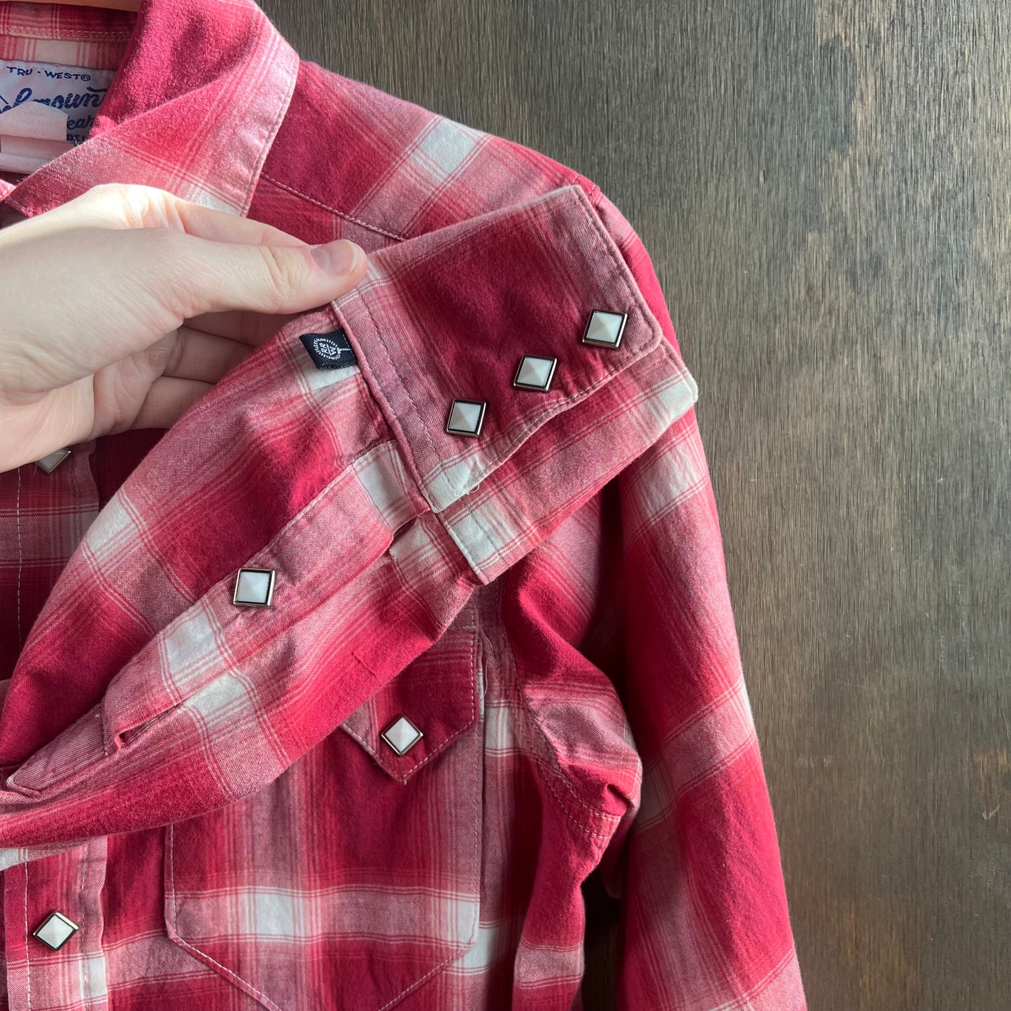 Rockmount Red Plaid Pearl Snap Button Up