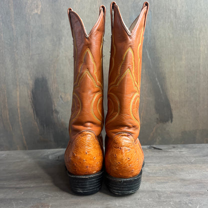 Custom Made Ostrich Cowboy Boots