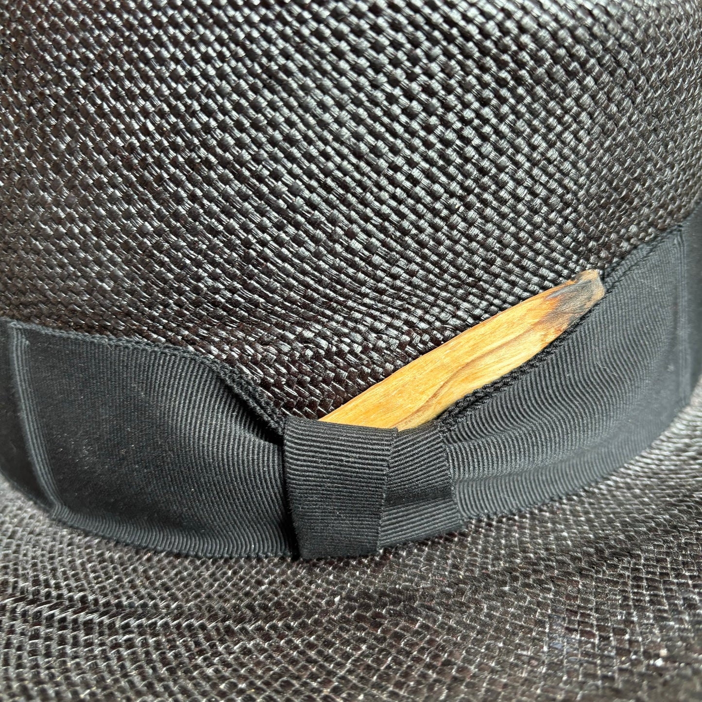 Custom Black Panama Hat