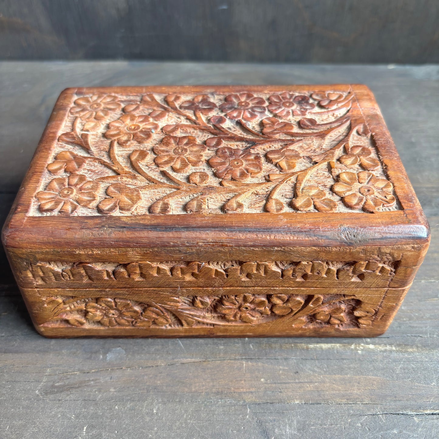 Tooled Wood Box