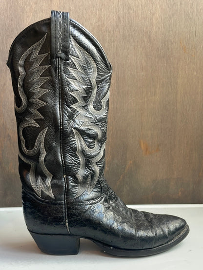 Vintage Tony Lama Ostrich Leather boots