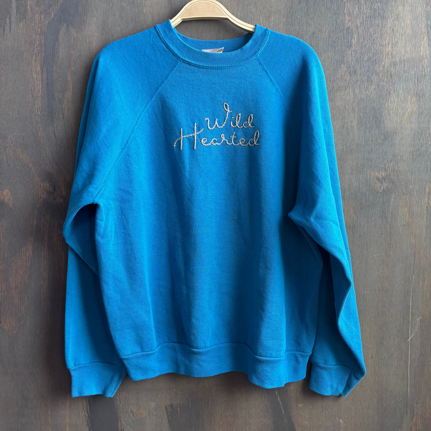 Custom Blue "Wild Hearted" Sweatshirt