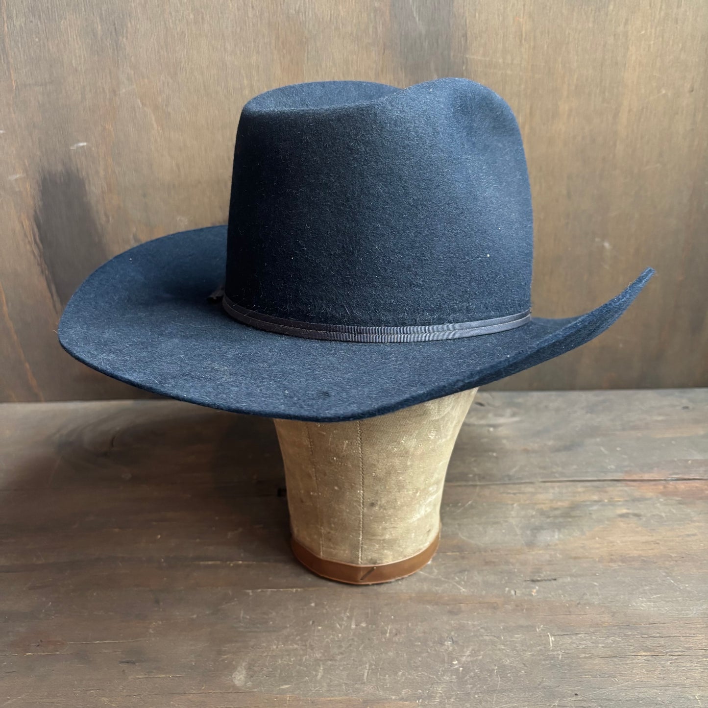 Vintage Beaver Navy Hat