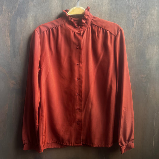 Country Sophisticates Burnt Orange Western Shirt