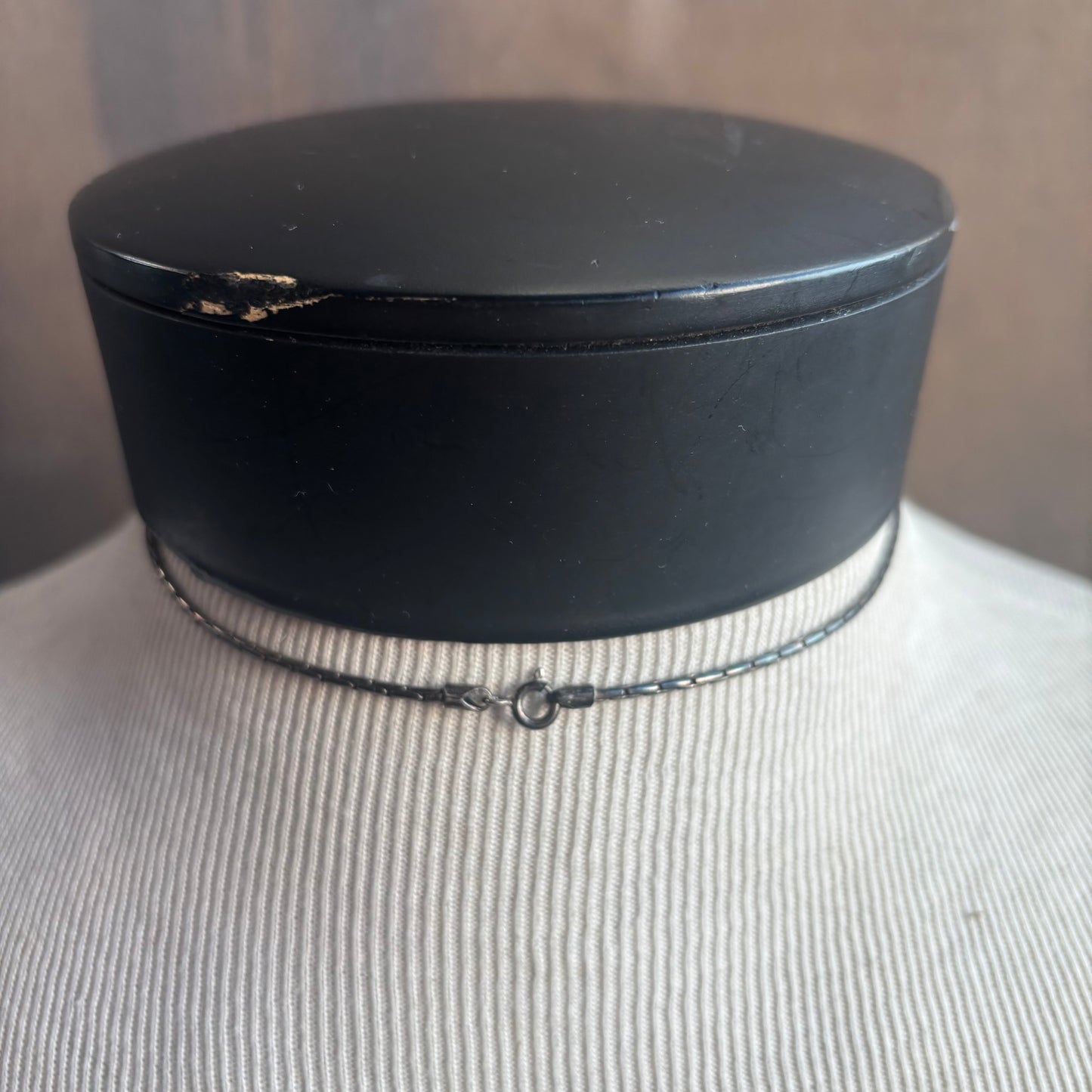 Sterling Silver Turquoise Pill Box Necklace