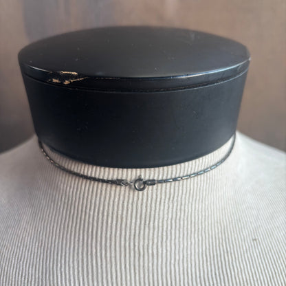 Sterling Silver Turquoise Pill Box Necklace