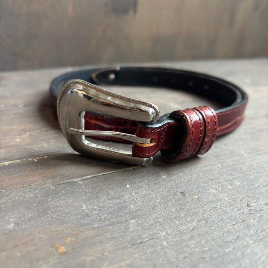 Vintage Joan and David Burgundy Belt