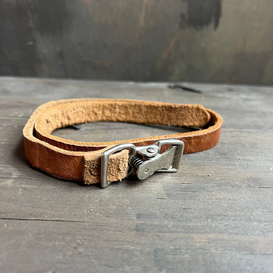 Kids Leather Strap Belt with Grip Buckle