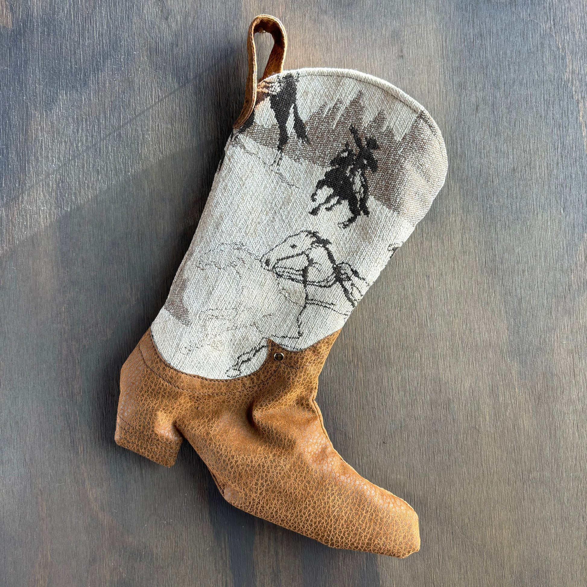 Western Print Cowboy Boot Stocking – The Shop Outpost western-print-cowboy-boot-stocking-the-shop-outpost