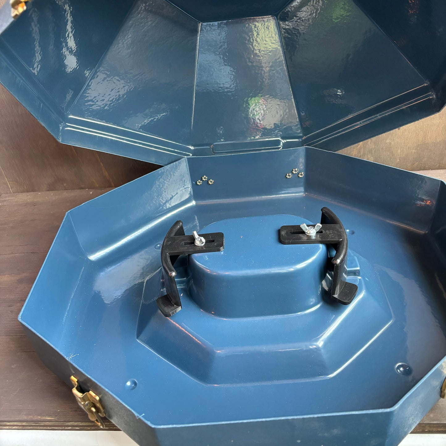 Blue Adjustable Travel Hat Box