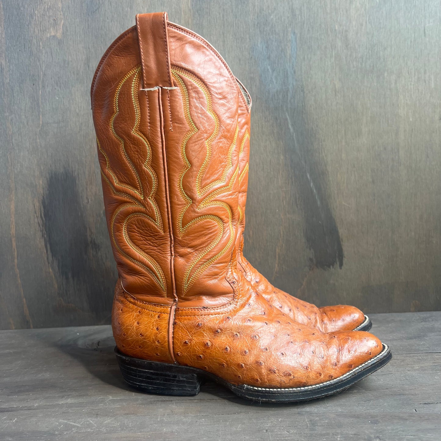 Custom Made Ostrich Cowboy Boots