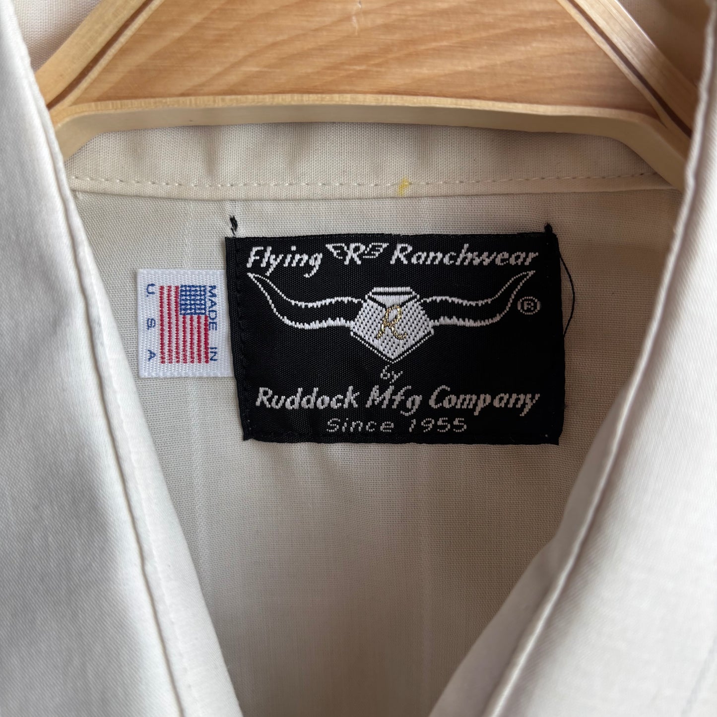 Flying R Ranchwear Cream Pearl Snap