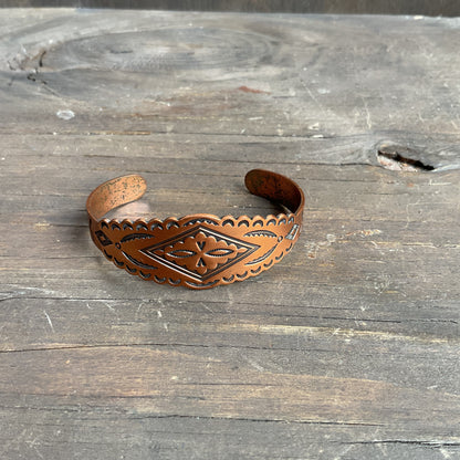 Southwestern Style Copper Cuff Bracelet