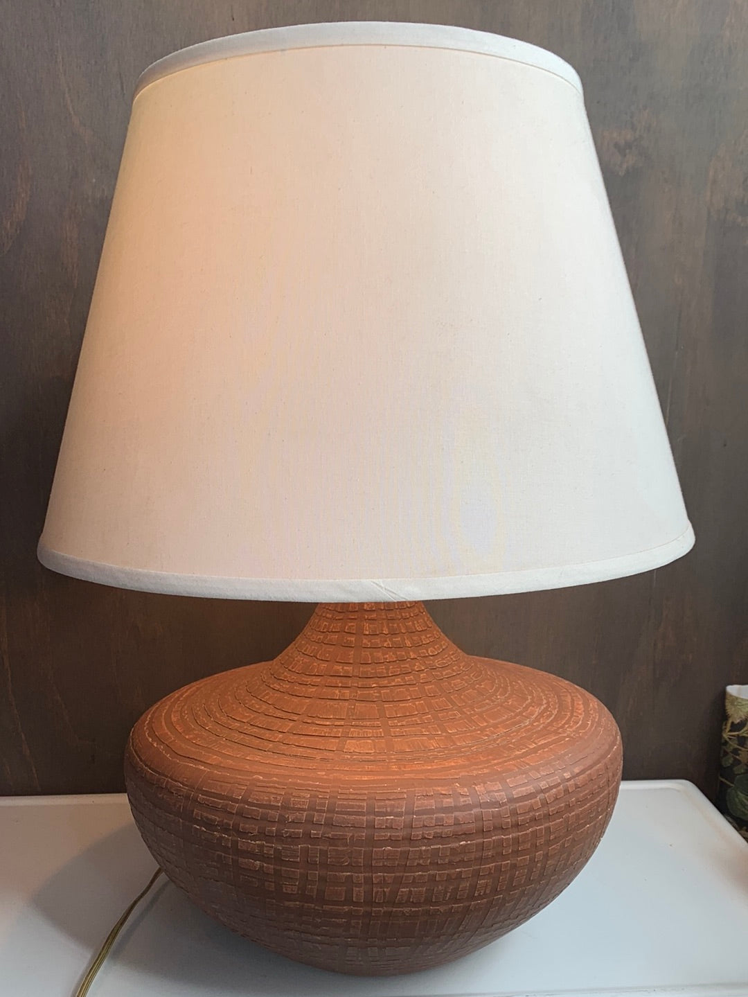 Textured ceramic lamps - set of 2