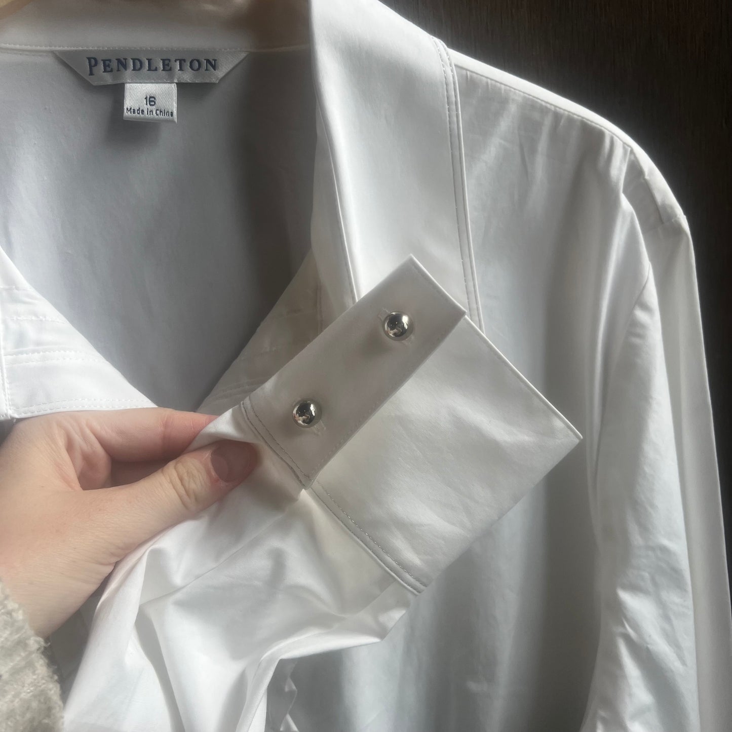 Pendleton Western White Shirt