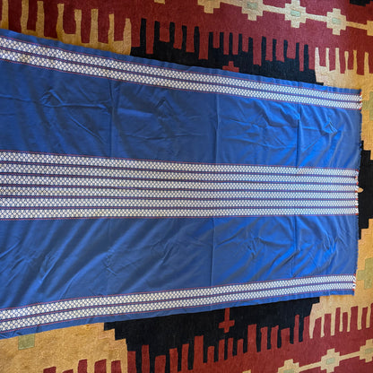 Blue Woven Table Cloth