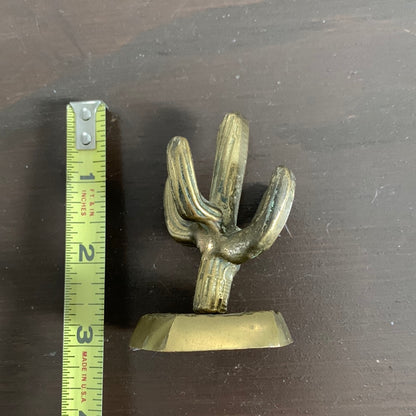 Small Metal Cactus Sculpture