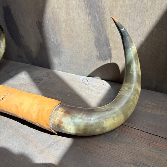 Leather Wrapped Longhorns