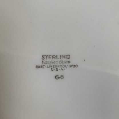 Train Plate- Sterling Vitrified China- G5