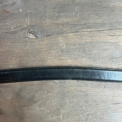 Paul Fredrick Black Leather Belt