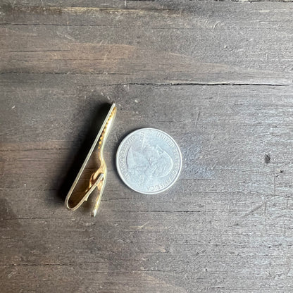 Silver and Gold Colored Tie Clip