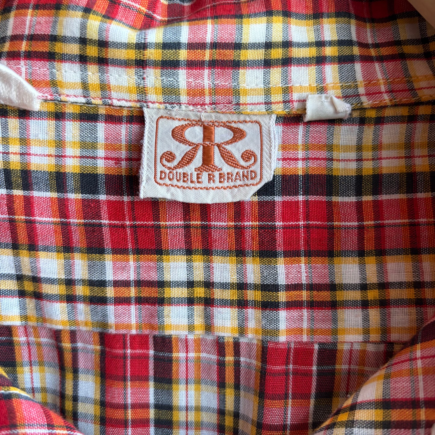 Vintage Double R Plaid Button Up