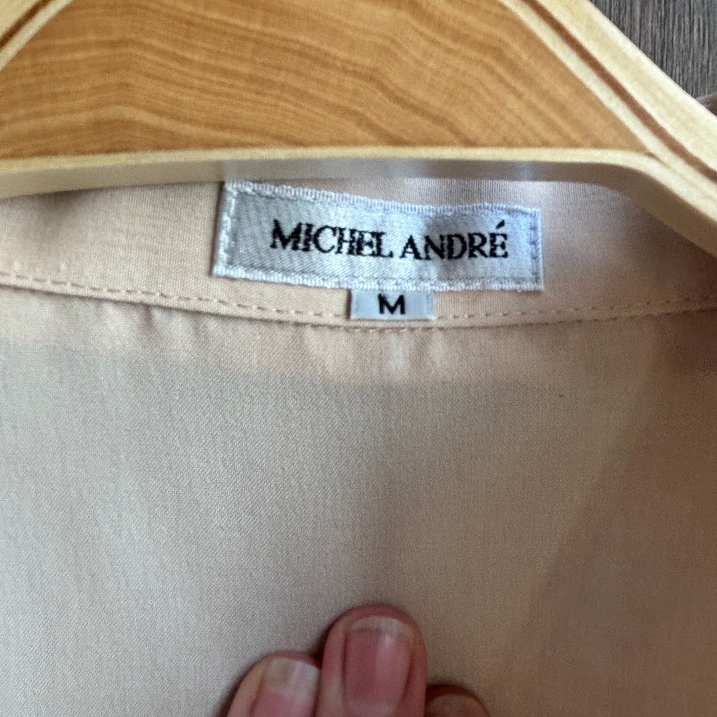 Vintage Cream Pullover Dress Shirt