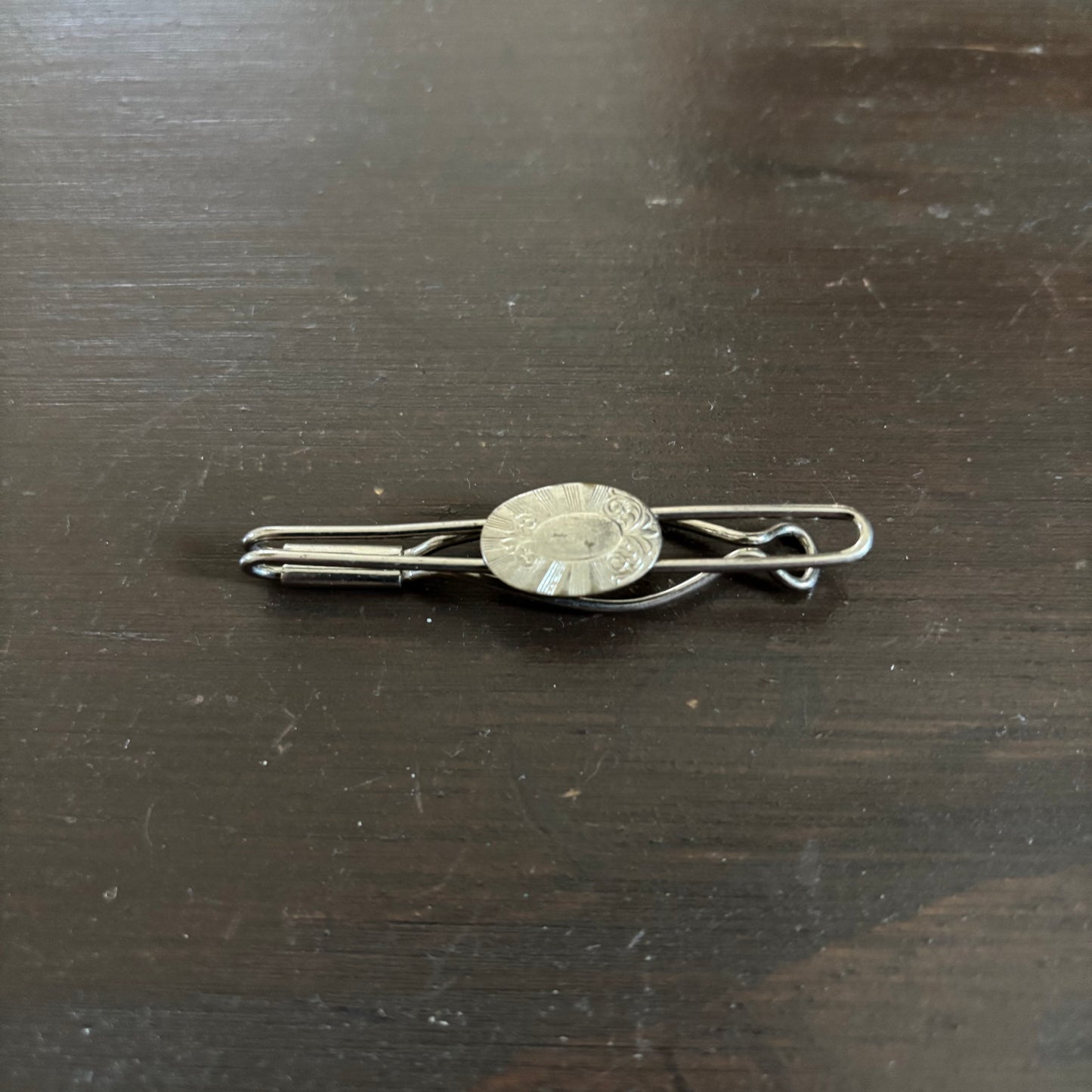 Oval Shaped Tie Clip