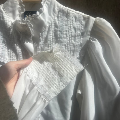 Circle T Western White Blouse