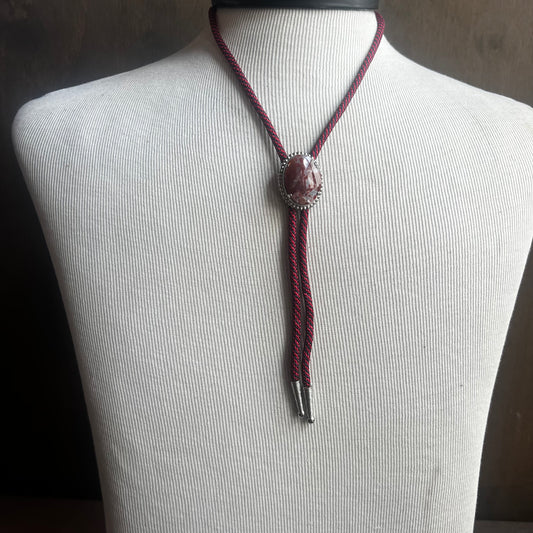 Red Jasper Bolo Tie