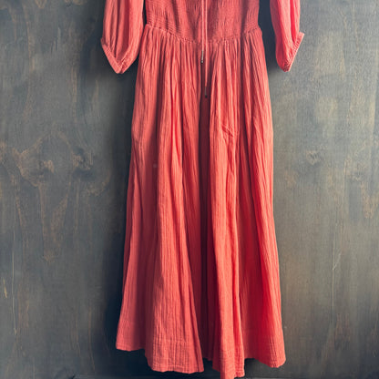 Free People Orange Boho Dress