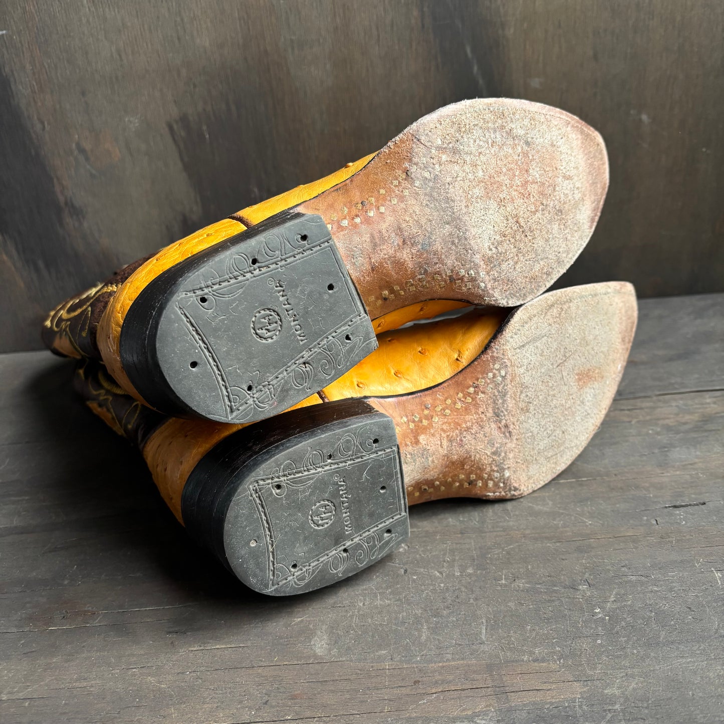 Montana Ostrich Foot Boots