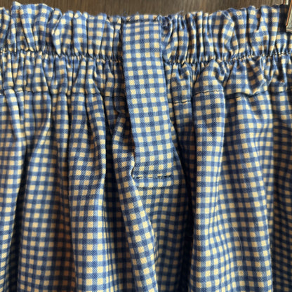 Custom Made Blue Gingham Mini Skirt