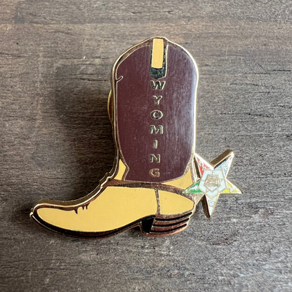 Wyoming Cowboy Boot Pin