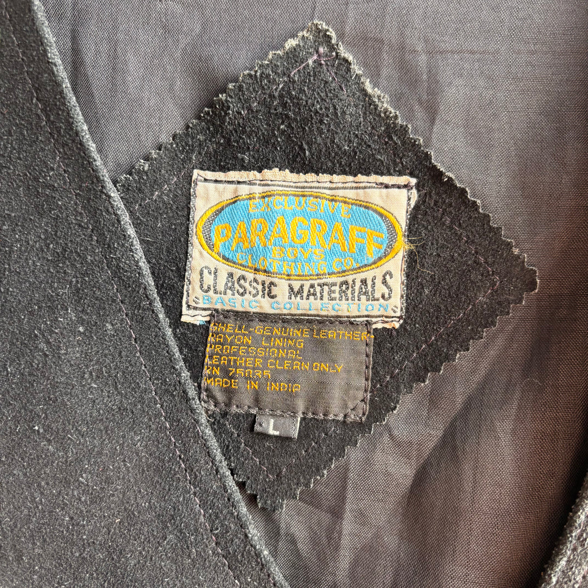 Vintage Black Leather Vest