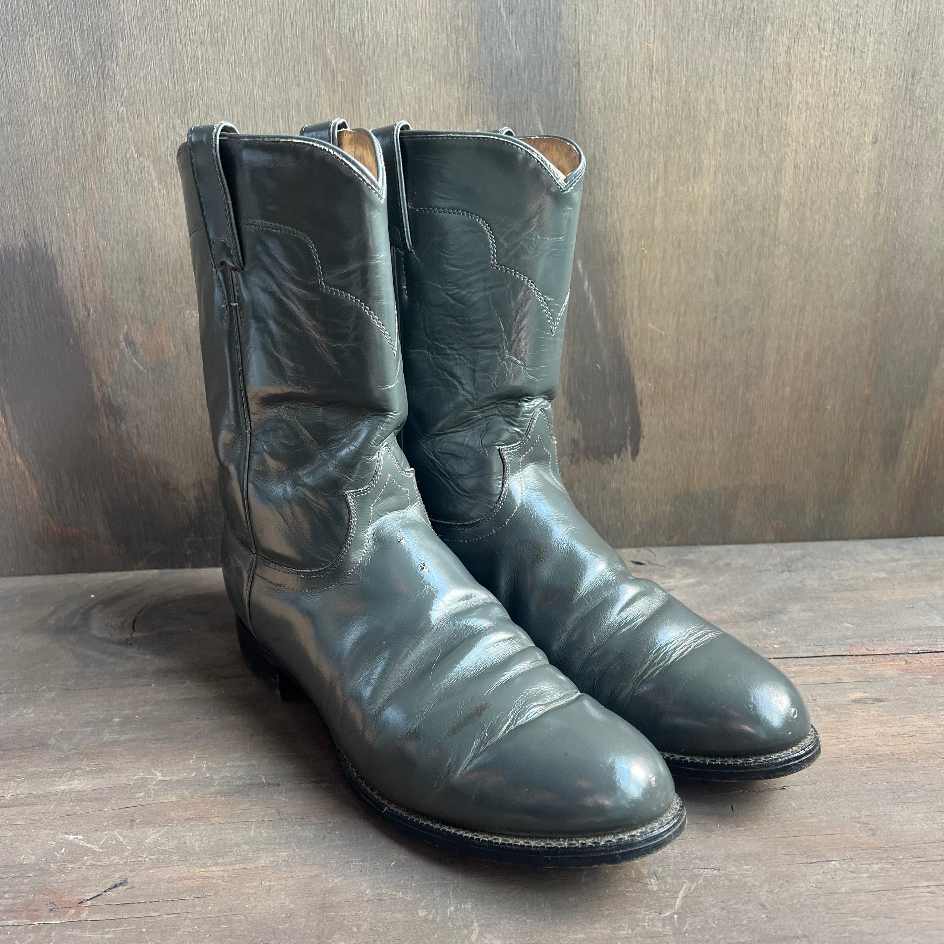 Grey roper boots hotsell