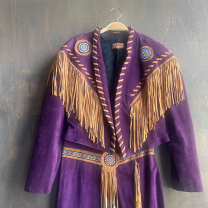 Frontier Collection Purple Leather Set