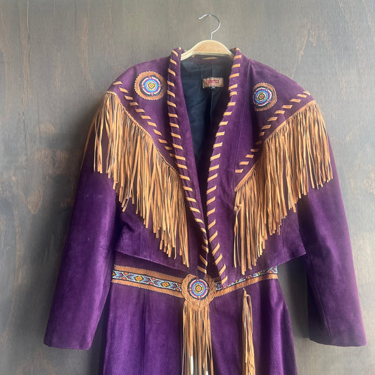 Frontier Collection Purple Leather Set