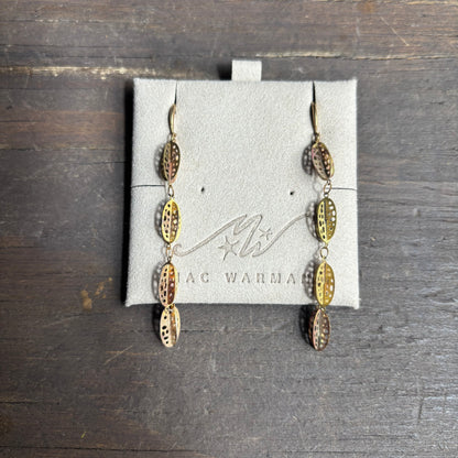 Mac Warman Vintage Brass Leaf Earring