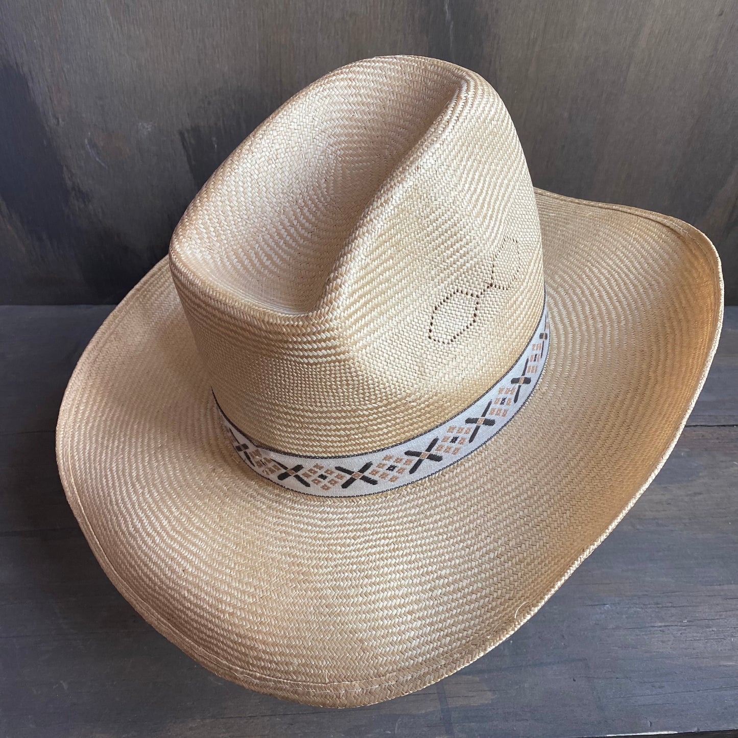 Eddy Bros Straw Hat with Decorative Band